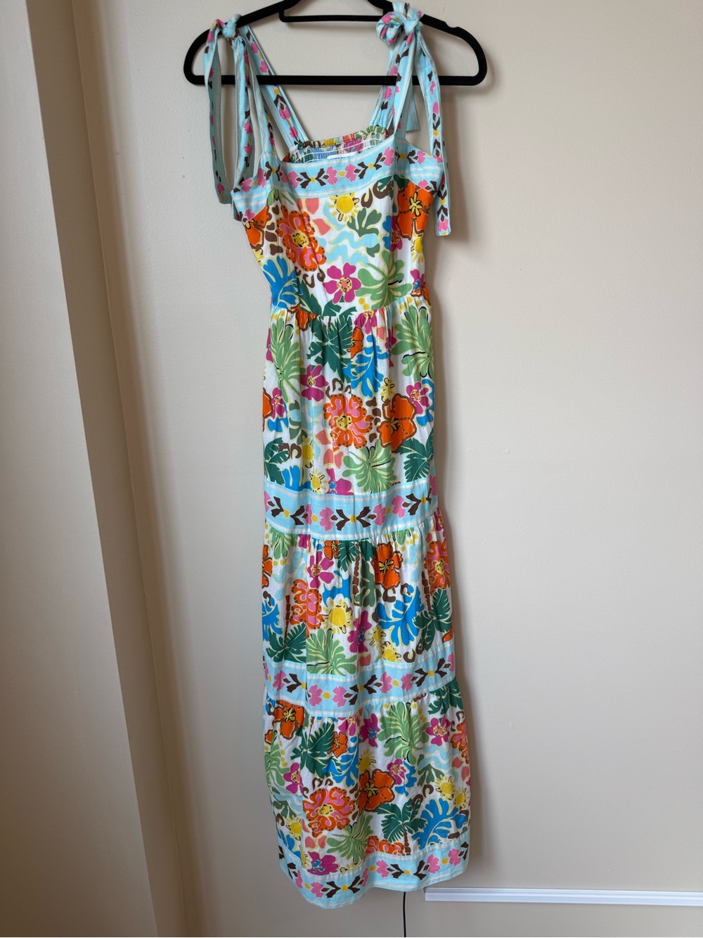 Beach Riot Charlotte Colorful Floral Maxi Dress Size Medium - Picture 4 of 14